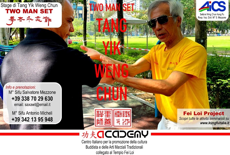 Tang Yik TWO MAN SET  by GM Michael Tang  Fei Loi Project Kung Fu seminars Arti marziali cinesi Cina Italia wing chun Ip Man, weng chun Tang Yik, Chi Kung